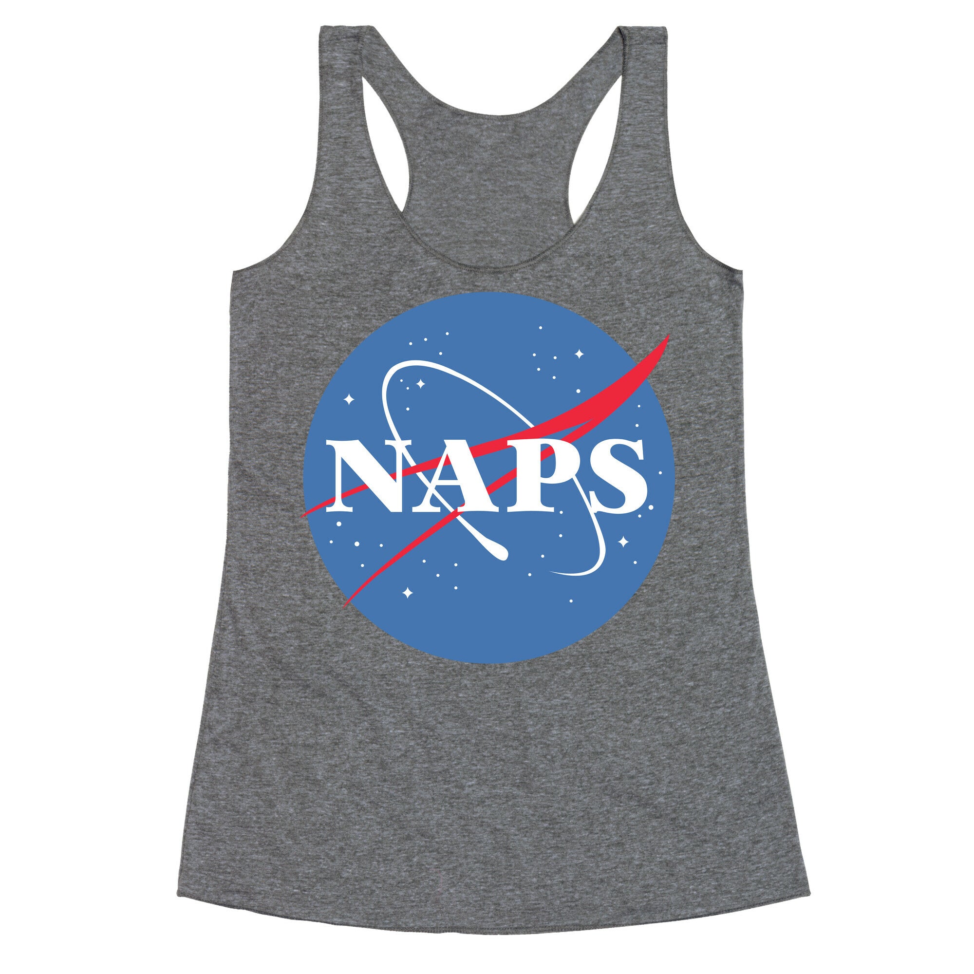Naps Nasa Parody Racerback Tank